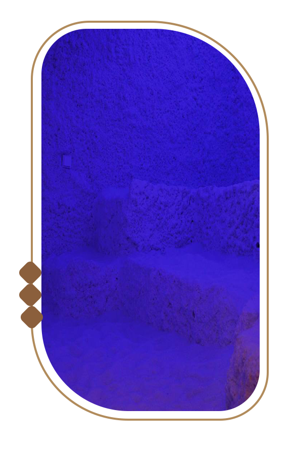 نمای محوطه اتاق نمک عمارت گلشا